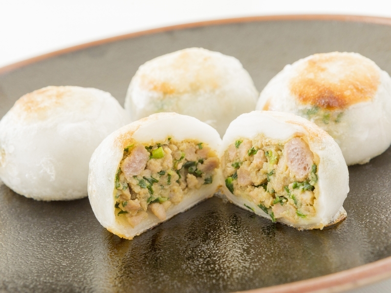 道の駅あぐり窪川　自社加工品「にら饅頭」